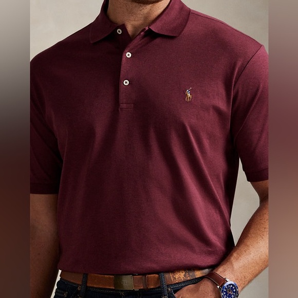 Ralph Lauren Other - Ralph Lauren Soft Cotton Polo Shirt in Spring Wine Heather Men’s Size Medium